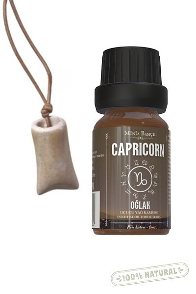 Minia Bahçe Bitki ve Sanat Atölyesi Capricorn Capricorn - Essential Oil Mix 10ml, Necklace with Fragrance Tank02