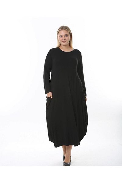 özle fashion Γυναικείο Μακρυμάνικο Σχέδιο Φόρεμα Jumbo Plus Size