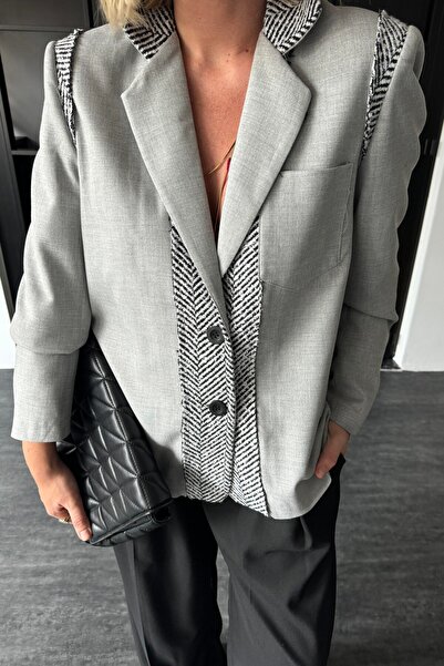 Suzi Women's Fish Back Patterned Detailed Jacket 9470