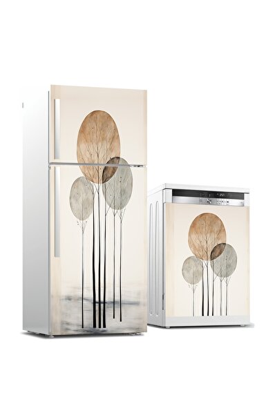 RENKLİ HOBBY Buzdolabı Ve Bulaşık Makinası Kapağı Kaplama Sticker - Kapak Fol...