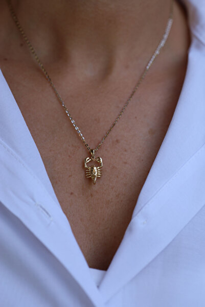 Yenigün Kuyumculuk 14 Ayar Altın Akrep  Kolye Ucu