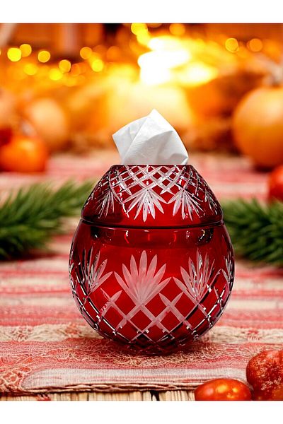 Paşabahçe Crystal Decored Handworking Glass Servet