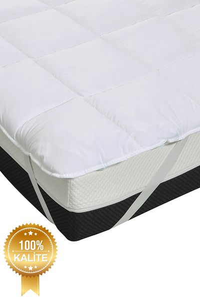 MDLİFE HOME Four Corner Elastic 400 Gr Micro Fabric Silicone Fiber Filled Sleeping Pad Mattress Protector