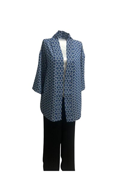 Hayalet Özel Tasarım Kimono Tarzı Kot Ceket-fisto