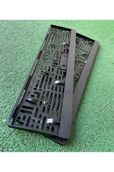 BERAY PLASTİK Beray plastik MRK model Boş Yazısız Siyah Çıta, Siyah Kasa Oto Plakalık 50 Çift tüm araçlara uyumlu