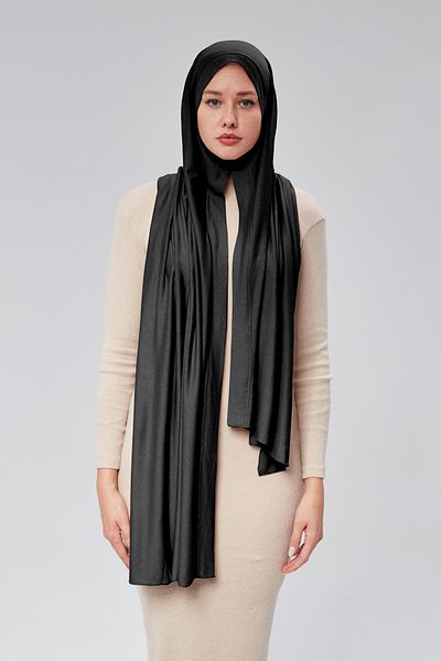 Sonbaharmoda Γυναικείο χτενισμένο βαμβακερό σάλι χιτζάμπ έτοιμο Πρακτικό κουμπωτό μπορεί να φορεθεί εύκολα Μακρύ βαμβακερό σάλι τεσσάρων εποχών