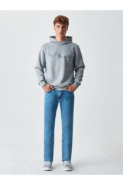 Ltb Logo Hooded Gray Sweatshirt