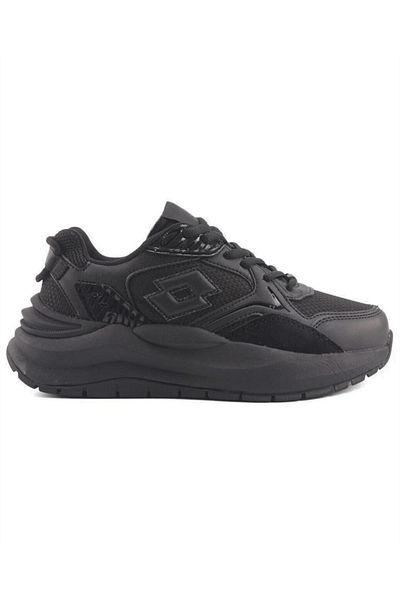 Lotto Philip Wmn 4Pr Women's Black-Black Casual Sneakers