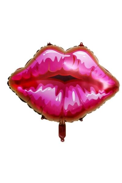 PARTİ AŞKI Pembe Renk Dudak Folyo Balon 32 Inc & Barbie Tema - Bekarlığa Veda...