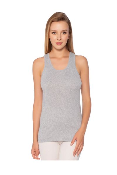 MODA YILDIZ 6-Piece Gray Women's Athlete - Wide Strap, Flat Piping, Rib