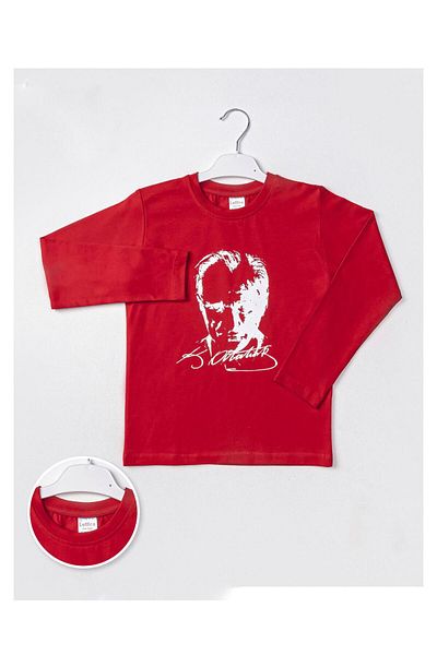 ESKİŞEHİR YUMURCAK Ataturk Printed Long Sleeve Bady Tshirt