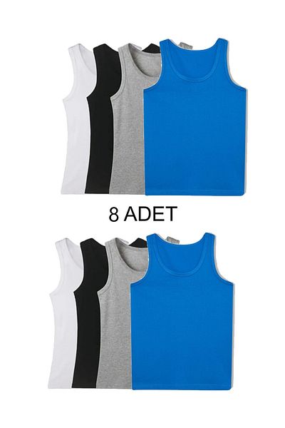 SİERNA Pack of 8 Mixed Color Men's Underwear Set Srn-000868
