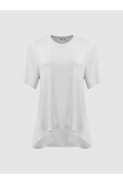 Ltb Crew Neck Comfortable Cut White T-shirt