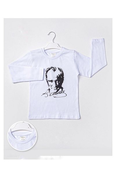 ESKİŞEHİR YUMURCAK Ataturk Printed Long Sleeve Bady Tshirt