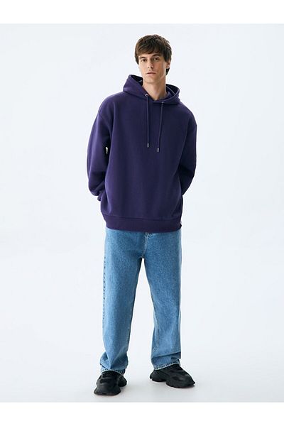 Ltb Dark Blue Hooded Sweatshirt