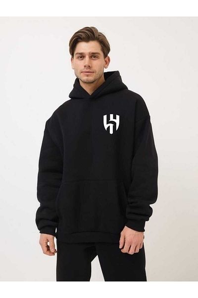 BUY CENTER Unisex Al Crescent Printed Oversize Sweatshirt