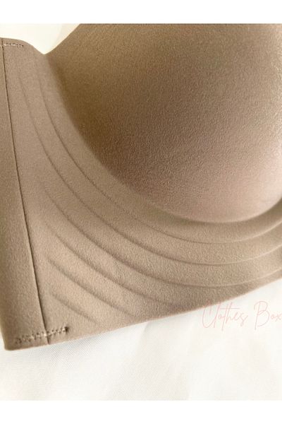 F.K Σουτιέν με σουέτ με υφή Push Up Strapless
