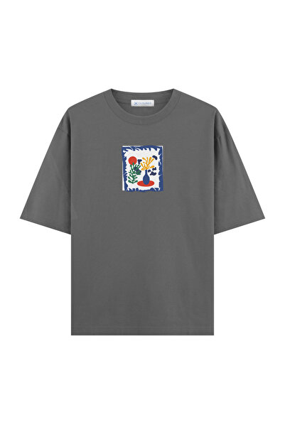 COUTLINER Flowers Oversize T-shirt( Ekstra! Bol Kesim)