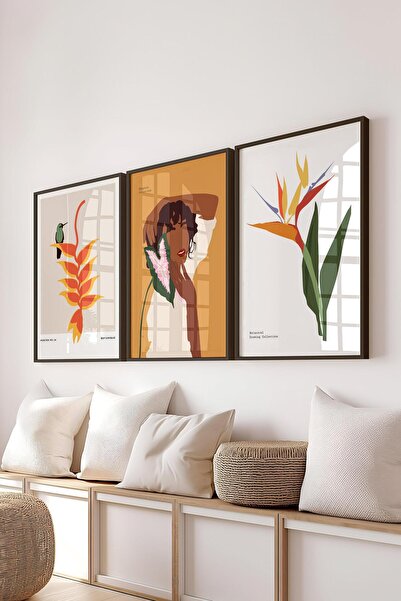 Postifull Σετ ζωγραφικής με κορνίζα, 3 τεμάχια μαύρο κορνίζα και σετ αφίσας μ...