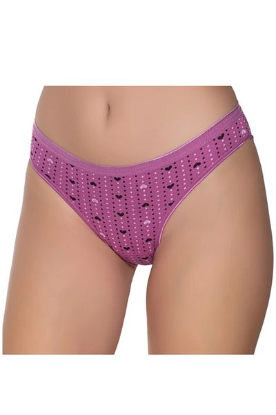 Modaley Giyim Πολύχρωμα γυναικεία εσώρουχα μπικίνι Lycra Polka Dot - Πακέτο 6 -ml01