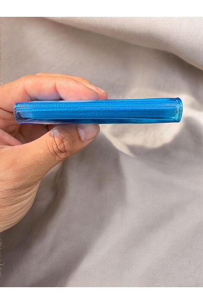 Gempo Διαφανές Neon Blue Πορτοφόλι θήκης για κάρτες 8 θέσεων |   Συμβατό με ανεπαφική πληρωμή