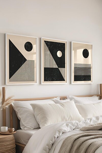 Postifull Set de pictură cu cadru, 3 bucăți de cadru alb și set de postere cu...