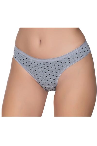 Modaley Giyim Chiloți de bikini colorați din lycra cu inimă cu puncte pentru femei, pachet de 6 -ml01
