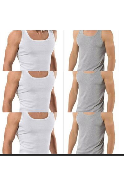 PİERLES 12 Pcs Male Undershirt and Shorts Boxer Set