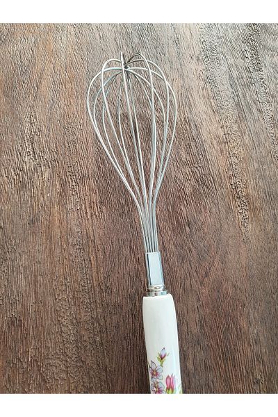 LOVYCO Rose Patterned Beater with Ceramic Handle 29 cm