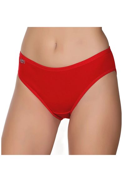 PİERLES Chiloți de bikini pentru femei, colorați, cu nervuri plate, pachet de 6