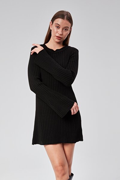 MA ananas Kadın Bisiklet Yaka Triko Elbise