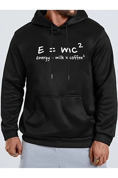 NEVERMIND Hanorac oversize cu glugă cu imprimeu Energy Emc unisex - 3 fire