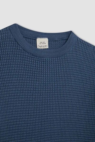 DeFacto Boy's Crew Neck Basic Sima kötöttáru pulóver C2270a824wn