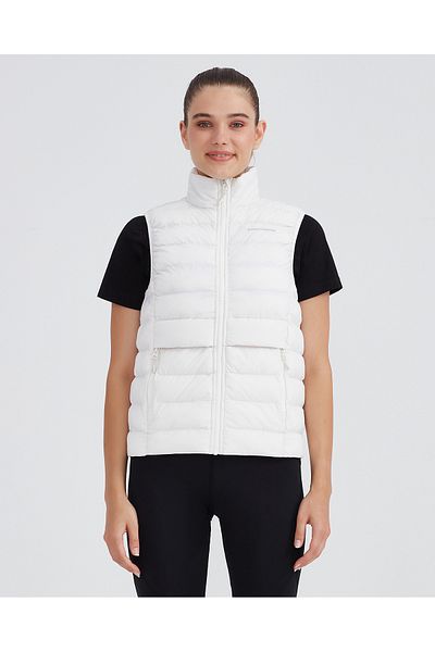 SKECHERS W Outerwear Padded Vest Women White Traditional Vest S 231239 -100