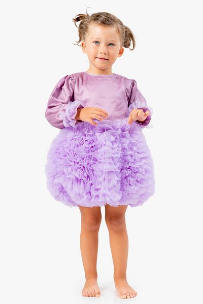Baby Animals Baby Girl Dress Girls' Dress Birthday Party Wedding Tutu Tulle Long Sleeve Lined Dress