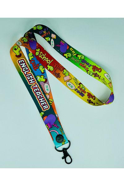CİCCİBİCCİSHOP New English Teacher 25 mm (Wide) Neck Strap Rope, Whistle Card