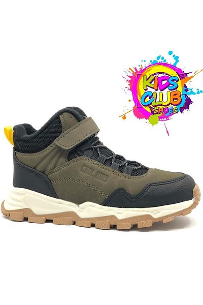 Kids Club Shoes Doruk Rubber Sole - Αντιολισθητικές και Ορθοπεδικές Παιδικές Μπότες, Χακί