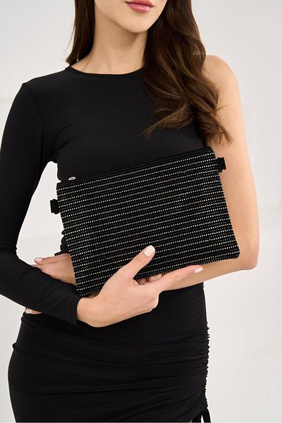 Madamra Stone Row Damen-Hand- und Umhängetasche „Stone Clutch“.