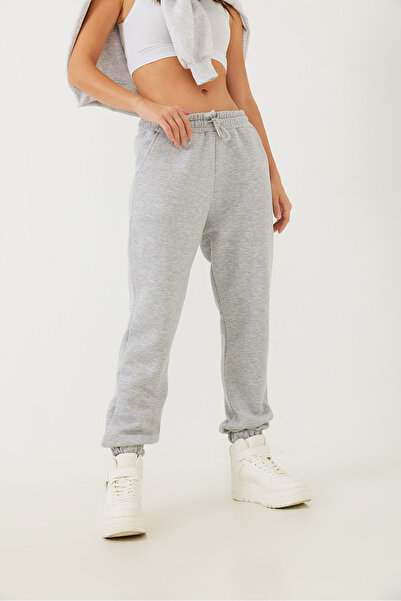 Bianco Lucci Women's Pocket Detailed Rubber Leg Sweatpants Mbhs011 60601011