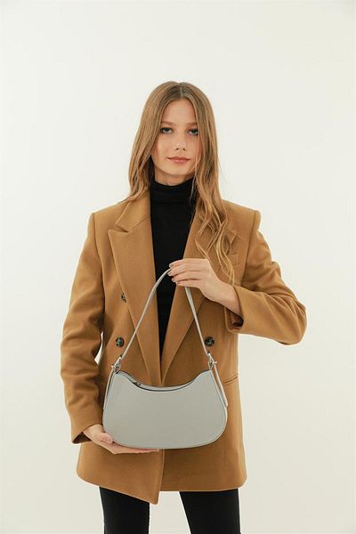 Madamra Gray Women's Baguette Bag