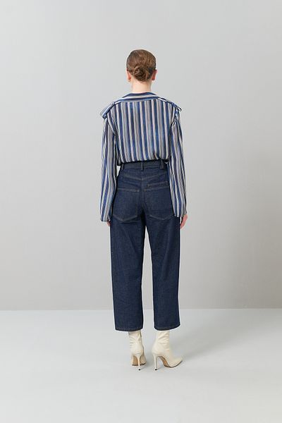 Roman Navy Blue Denim Trousers - Accessory Detailed K 2512011 _015
