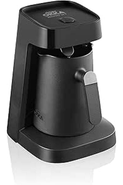 Arzum OKKA OK0013-KX MINIO JET TÜRKISCHE KAFFEEMASCHINE, 5 Tassen Kapazität, Schwarz-Chrom