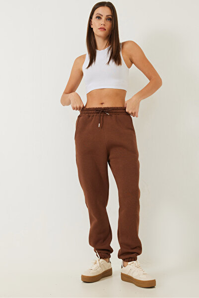 Bianco Lucci Dámské kapesní podrobné gumové tepláky Mbhs011 60601011