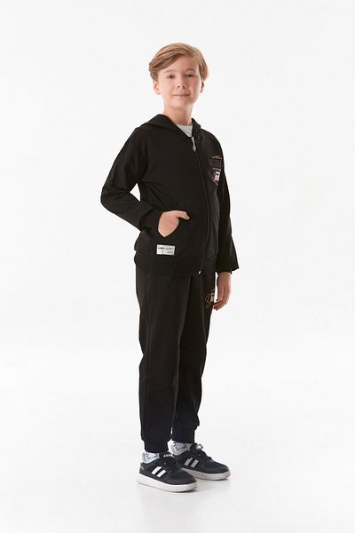 Fulla Moda Printed Pocketed Jogger Boys' Tracksuit Set