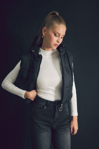 Fulla Moda Bluză de bază din stofă înfășurată