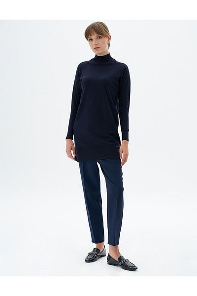 KYR Elastic Pipe Leg Trousers Dark Navy