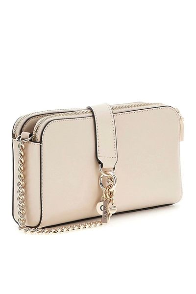 Guess Daryna Status Crossb Women's Ecru Crossbody Bag Hwvg9493120-Bon