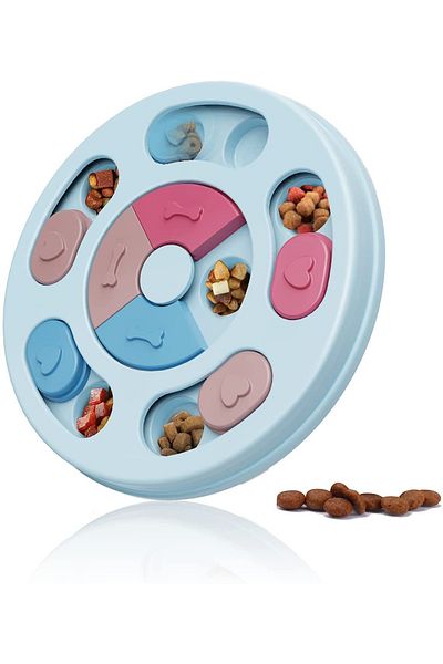 Soillium Slow Food Container for Cats and Dogs Puzzle Food Container Fun and Healthy Feeding