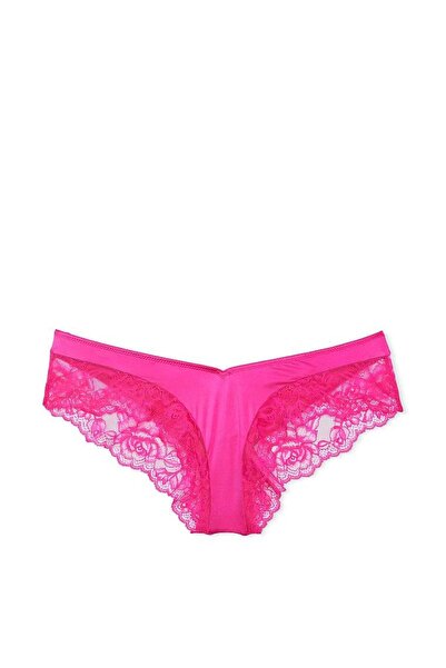 Victoria's Secret Gül Dantelli Derin Bacak Kesim Cheeky Külot