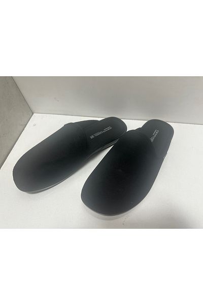 Ceyo Men's Black Color Closed Sabo Model Winter Orthopedic Sole Granny Sport Stylish Home Slippers Pierro-3